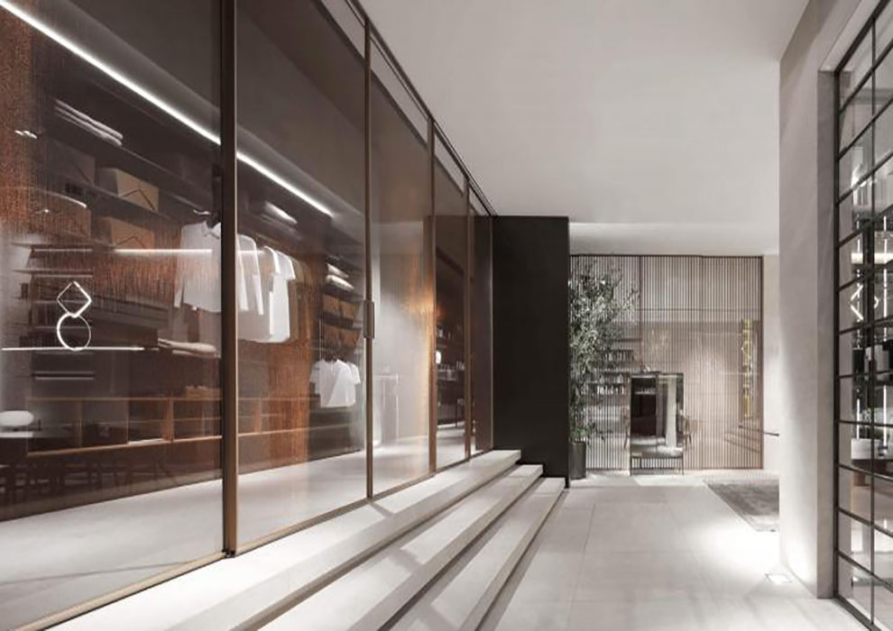 Haibang Home Furnishing Aluminum Alloy Glass Doors