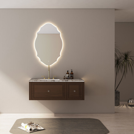 Haibang Home Furnishing Coated Smart Bathroom Cabinet with Eco-Friendly Water-Based Paint
