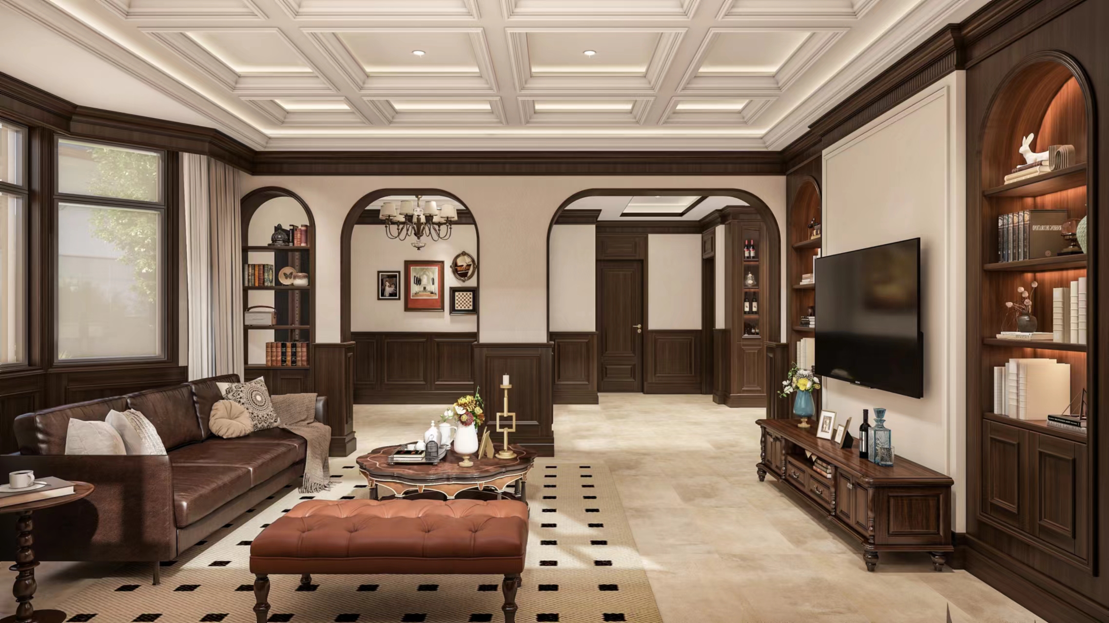 Haibang Home Furnishing Coated Wooden Decorative Wall Panels