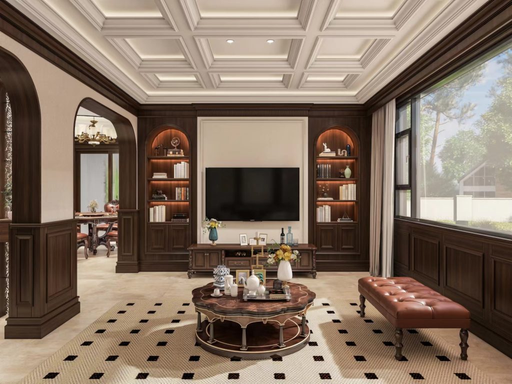 Haibang Home Furnishing Coated Wooden Decorative Wall Panels