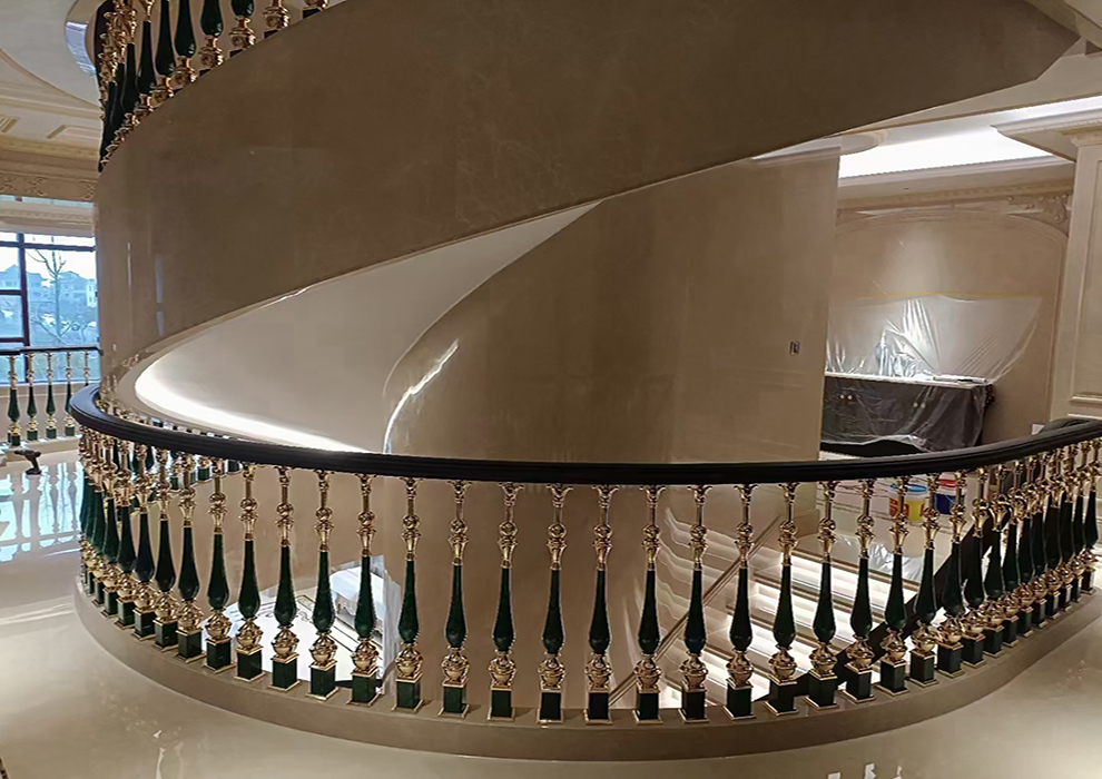 Haibang Home Furnishing Custom Solid Wood Handrail System