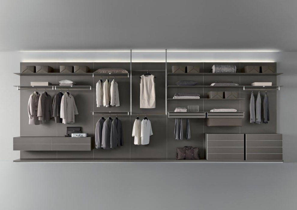 Haibang Home Furnishing High-End Custom Metal Wall-Mounted Wardrobes & Open Wardrobe Systems
