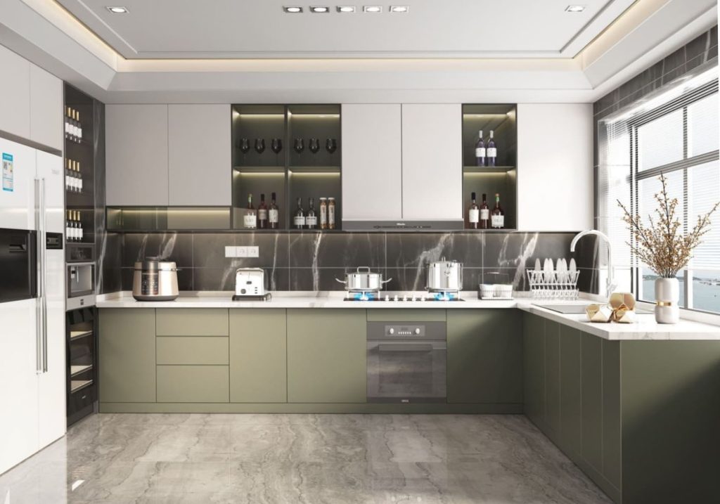 Haibang Home Furnishing Paint-Free Integrated Smart Kitchen Cabinet System