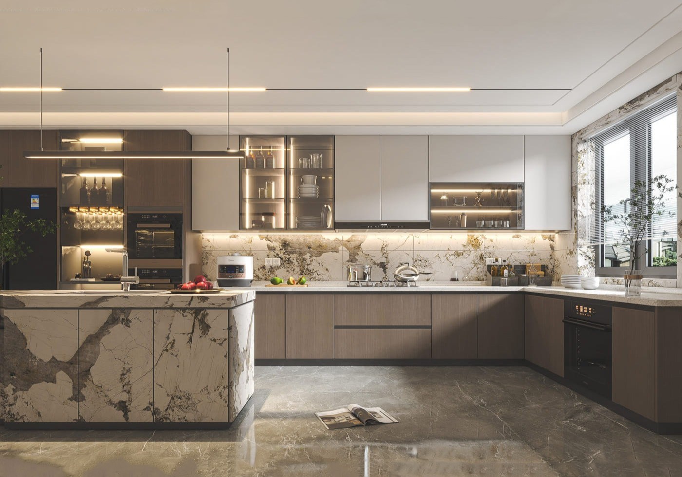 Haibang Home Furnishing Paint-Free Integrated Smart Kitchen Cabinet System