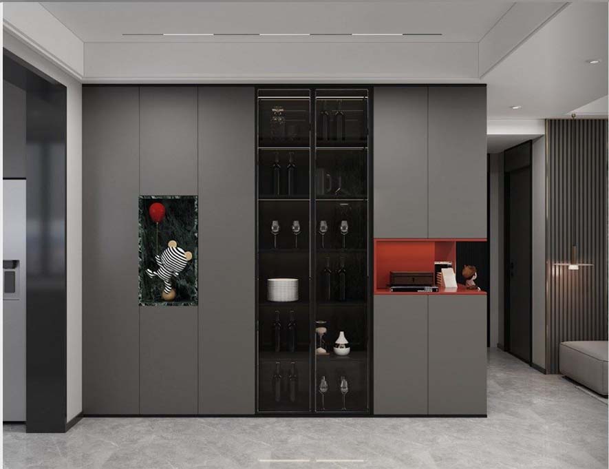 Haibang Home Furnishing Wardrobes & Cloakrooms with Natural Wood Veneer and Eco-Friendly Water-Based Paint
